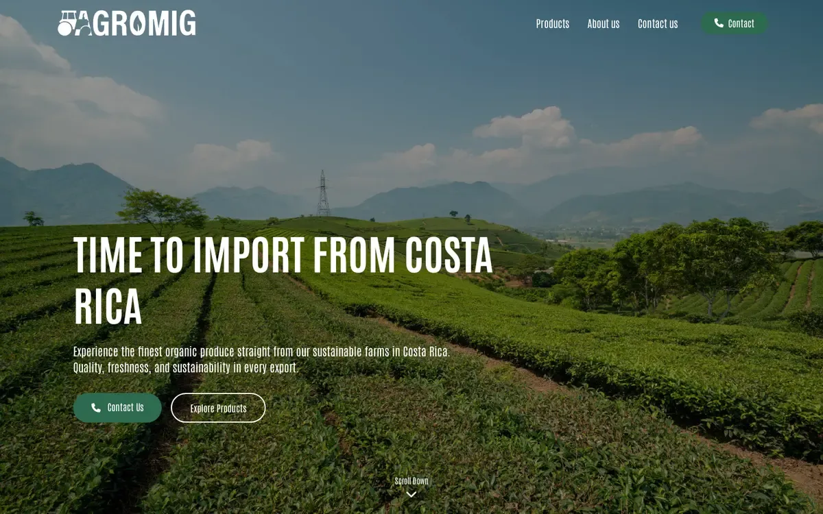 Hacienda Agromig website